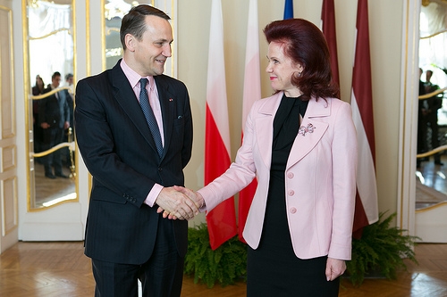 Solvita Āboltiņa tiekas ar Polijas Republikas ārlietu ministru