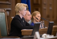 La Présidente de la Saeima lors des débats sur la politique étrangère: la Lettonie s’est montrée comme un sismographe dans le contexte des défis géopolitiques régionaux