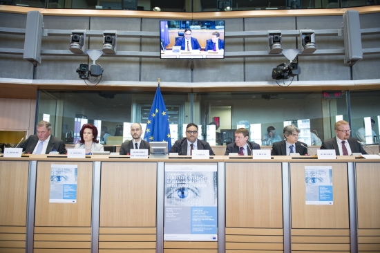 Solvita Āboltiņa Eiropas Parlamentā Briselē piedalās starpparlamentārā konferencē „Demokrātiska izlūkdienestu uzraudzība Eiropas Savienībā”