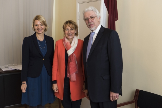 Ojāra Ērika Kalniņa un Lolitas Čigānes tikšanās ar Vācijas Bundestāga viceprezidenti