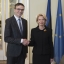 Ināra Mūrniece tiekas ar Igaunijas ārlietu ministru Svenu Mikseru