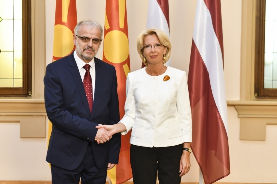 Ināra Mūrniece tiekas ar Maķedonijas Asamblejas prezidentu