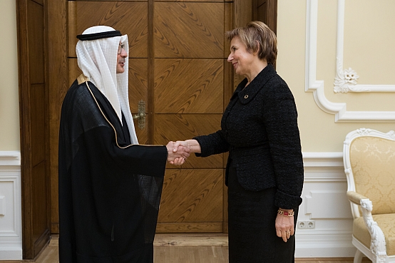 Dagmāra Beitnere-Le Galla tiekas ar Kuveitas vēstnieku