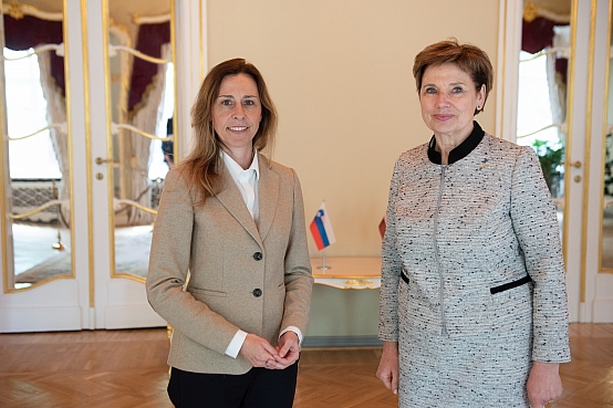 Dagmāra Beitnere-Le Galla tiekas ar Slovēnijas vēstnieci