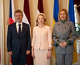 Saeimas priekšsēdētāja tiekas ar Čehijas Senāta priekšsēdētāju un Ukrainas parlamenta priekšsēdētāja vietnieci