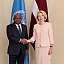 Ināra Mūrniece tiekas ar Apvienoto Nāciju Organizācijas 76.sesijas Ģenerālās asamblejas prezidentu un Maldīvijas Republikas ārlietu ministru