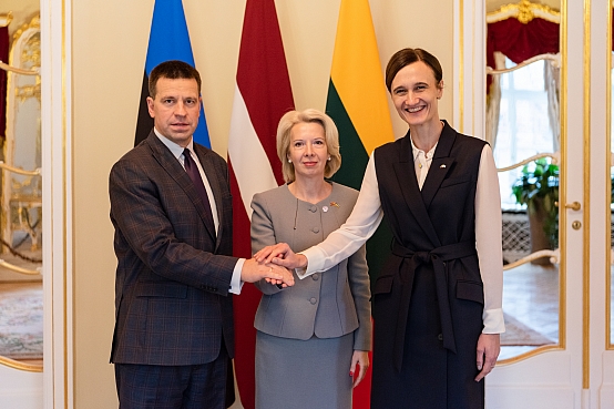 Saeimas priekšsēdētāja tiekas ar Igaunijas un Lietuvas parlamentu spīkeriem