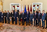 Edvards Smiltēns discusses strengthening collective defence with Polish President