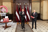 Le Président de la Saeima lors de l’ouverture solennelle du livre dédié au parlementarisme letton: une véritable démocratie ne peut être réalisée sans la représentation du peuple