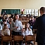 Saeimas priekšsēdētājs Edvards Smiltēns tiekas ar  Rīgas 64.vidusskolas skolēniem 