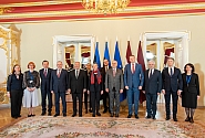 Saeimas priekšsēdētājs un Igaunijas prezidents uzsver vienotu atbalstu Ukrainai