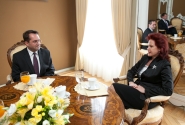Saeimas priekšsēdētāja tiekas ar pirmo Latvijā akreditēto Kosovas vēstnieku