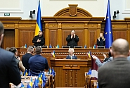 Speaker Mieriņa addresses Ukrainian Parliament in Kyiv