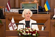 Saeimas priekšsēdētāja 4.maijā: mums katram sirdī pukst Latvija