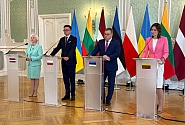 Baltijas valstu un Polijas spīkeri Bjalistokā vienoti nedalāmā atbalstā Ukrainai