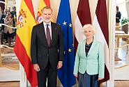 Saeimas priekšsēdētāja pateicas Spānijas karalim par ieguldījumu mūsu reģiona drošības stiprināšanā 