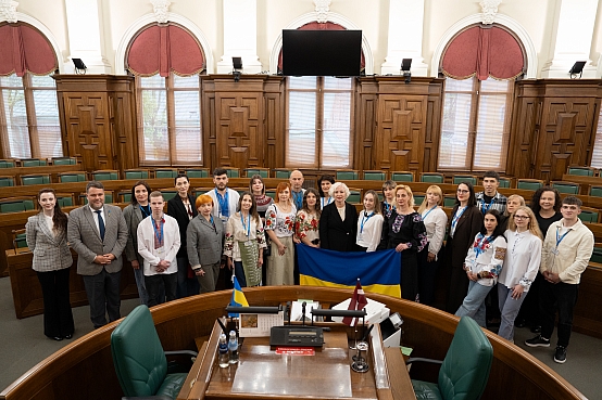 Daiga Mieriņa tiekas ar ārstiem no Ukrainas