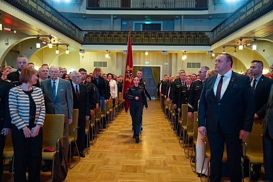 Daiga Mieriņa piedalās ugunsdzēsības Latvijā 160.gadadienas pasākumā