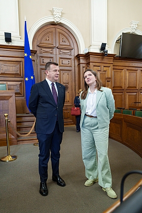 Antoņina Ņenaševa un Jānis Grasbergs tiekas ar Albānijas ministru