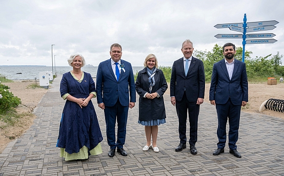 Daiga Mieriņa apmeklē Igaunijas dziesmu un deju svētku koncertu
