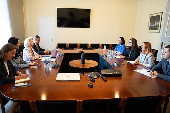 Ināra Mūrniece tiekas ar Moldovas Republikas ministru prezidenta vietnieci Eiropas integrācijas jautājumos