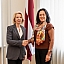 Ināra Mūrniece tiekas ar Moldovas vēstnieci