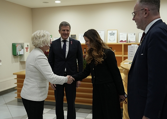 Daiga Mieriņa apmeklē RSU Medicīnas izglītības tehnoloģiju centru