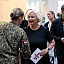 Daiga Mieriņa piedalās izstādes "Aizstāvju balsis" atklāšanā