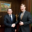 Andrejs Klementjevs tiekas ar Uzbekistānas vēstnieku