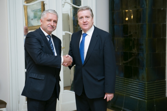 Saeimas sekretāra biedra Jāņa Vucāna tikšanās ar Īrijas parlamenta Ārlietu un tirdzniecības lietu komisijas delegāciju