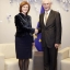 Zanda Kalniņa-Lukaševica tiekas ar Eiropas Savienības Padomes priekšsēdētāju