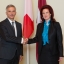 Solvita Āboltiņa tiekas ar Šveices prezidentu