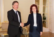 S.Āboltiņa pateicas vēstniekam par Norvēģijas atbalstu Latvijas tiesu sistēmas stiprināšanā