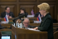 La Présidente de la Saeima aux parlementaires de l’UE : l’Europe a besoin d’un langage clair et d’une action décisive
