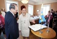 Saeimas priekšsēdētāja ar Zviedrijas parlamenta spīkeru pārrunā parlamentāro sadarbību