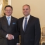 Saeimas priekšsēdētājas biedrs Gundars Daudze tiekas ar Mongolijas vēstnieku