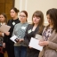 Latvijas Universitātes Sociālo zinātņu fakultātes 2.kursa žurnālistikas studenti apmeklē Saeimas namu studiju kursa "Reportiera darbnīca" ietvaros