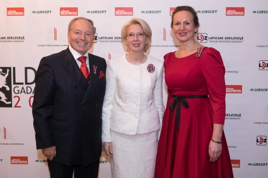 Ināra Mūrniece piedalās Latvijas Darba devēju konfederācijas Gada balvas 2016 ceremonijā