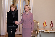 Ināra Mūrniece izceļ Latvijas un Spānijas sadarbību drošības jomā