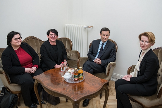 Marija Golubeva tiekas ar Francijas Republikas Starpministriju delegācijas cīņai pret rasismu un antisemitismu (DILCRAH) vadītāju