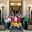 Rīgas Teikas vidusskolas skolēni apmeklē Saeimu skolu programmas "Iepazīsti Saeimu" ietvaros