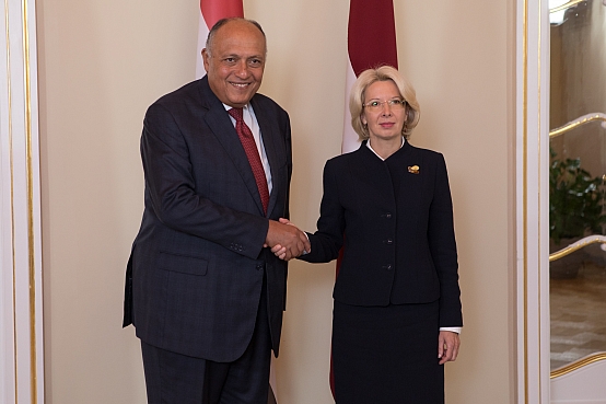 Ināra Mūrniece tiekas ar Ēģiptes Arābu Republikas ārlietu ministru
