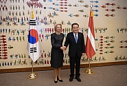 Speaker Mūrniece in South Korea: Our countries share similar values