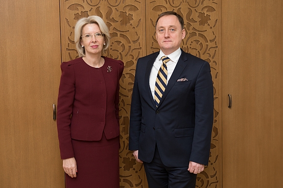 Ināra Mūrniece tiekas ar Latvijas Bankas prezidentu