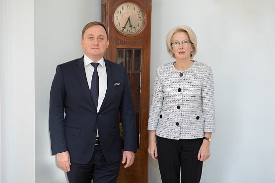 Ināra Mūrniece tiekas ar Latvijas Bankas prezidentu Mārtiņu Kazāku