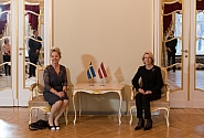 Ināra Mūrniece Zviedrijas vēstniecei: atzinīgi novērtējam ciešo Baltijas un Ziemeļvalstu parlamentāro dialogu