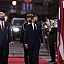 Saeimas priekšsēdētāja piedalās Francijas prezidenta oficiālajā sagaidīšanas ceremonijā