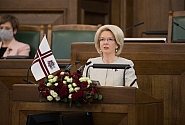 La Présidente de la Saeima: nous sommes créatifs, savons comment changer pour le mieux; nous sommes du côté du soleil