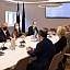 Arvils Ašeradens tiekas ar Zviedrijas Karalistes parlamenta priekšsēdētāja vietnieci