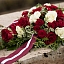 Saeimas priekšsēdētāja Lāčplēša dienā noliek ziedus Rīgas Brāļu kapos